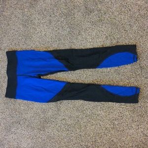 Michi Blue and Black Leggings XS